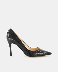 Женские туфли из тисненой кожи на шпильке - Atelier Line Latouche, черный