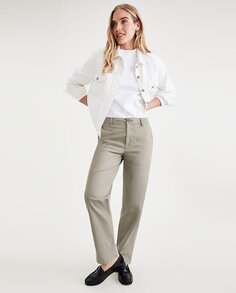 Женские брюки-чиносы с завышенной талией, широкими штанинами и длиной до щиколотки Dockers