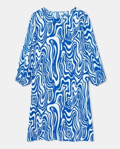 Женское платье с геометрическим рисунком Evoked, синий