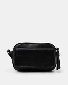Миниатюрная черная сумка через плечо с эффектом кожи Esprit, черный