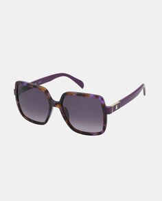 Бордовые женские солнцезащитные очки из квадратного ацетата Tous, бордо