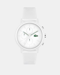 Lacoste 12.12 x Chrono 2011246 белые силиконовые мужские часы Lacoste, белый