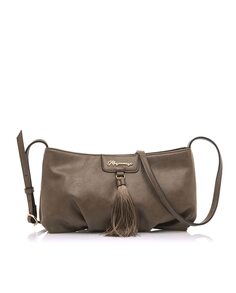 Женская коричневая сумка через плечо с помпоном в тон Mariamare, коричневый