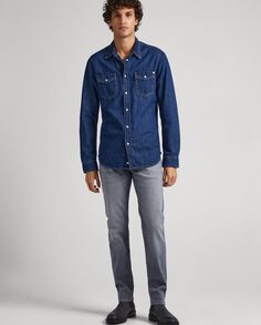 Серые мужские джинсы Hatch slim Pepe Jeans, серый