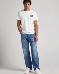 Голубые свободные мужские джинсы Penn Pepe Jeans, светло-синий