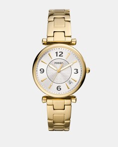 Золотые женские часы Carlie ES5159 из нержавеющей стали Fossil, золотой