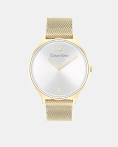 Женские часы Timeless 25200003 Gold Steel Mesh Calvin Klein, золотой
