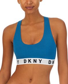 Бюстгальтер без косточек DKNY, синий