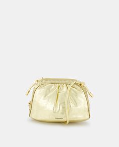 Миниатюрная золотая сумка через плечо с застежкой-молнией Tintoretto, желтый