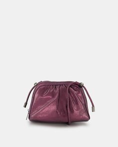 Миниатюрная бордовая сумка через плечо на молнии Tintoretto, бордо