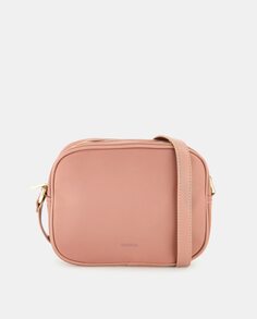 Розовая сумка через плечо с металлическим логотипом Tintoretto, розовый