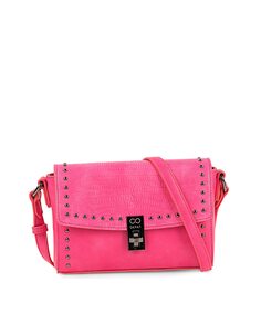 Опаловая женская сумка через плечо цвета фуксии SKPAT, розовый