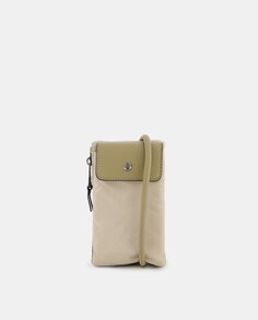 Светло-коричневая сумка для мобильного телефона с логотипами и боковым карманом Pepe Moll, светло-коричневый