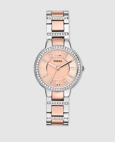 Двухцветные женские часы Fossil ES3405 Virginia Fossil, мультиколор