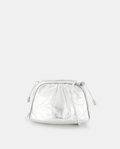 Миниатюрная серебристая сумка через плечо с застежкой-молнией Tintoretto, серебро