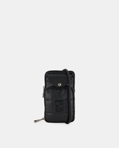 Черная мягкая сумка для мобильного телефона с внешними карманами Pepe Moll, черный