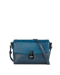 Опаловая женская сумка через плечо синего цвета SKPAT, синий