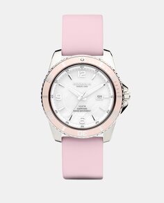 Léman Ladies Classic R18022 розовые силиконовые женские часы Rodania, розовый