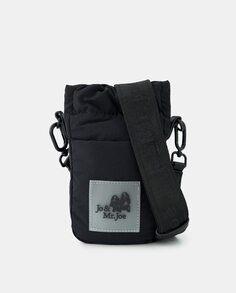Черная нейлоновая сумка для мобильного телефона с фирменными деталями Jo &amp; Mr. Joe, черный