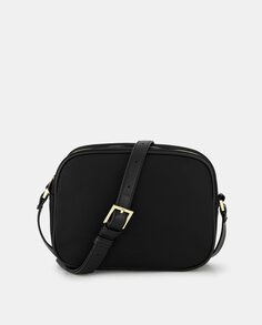 Черная сумка через плечо с металлическим логотипом Tintoretto, черный