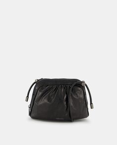 Миниатюрная черная сумка через плечо на молнии Tintoretto, черный