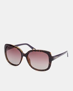 Квадратные солнцезащитные очки оверсайз в гаванском стиле Skechers, коричневый