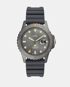 Fossil Blue FS5994 серые силиконовые женские часы Fossil, серый