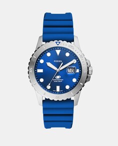 Fossil Blue FS5998 синие силиконовые женские часы Fossil, синий