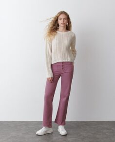 Женские брюки-кюлоты на пуговицах спереди Brownie, розовый