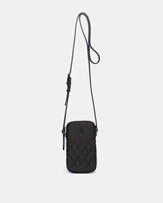 Черная сумка для мобильного телефона Euphoria из переработанных материалов Abbacino, черный