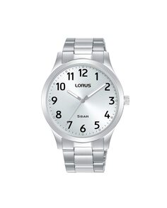 Классические мужские часы RRX97HX9 со стальным и серебряным ремешком Lorus, серебро