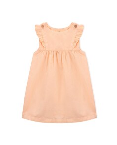 Оранжевое платье для девочки из органического хлопка KNOT, оранжевый