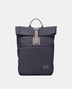 Большой синий нейлоновый рюкзак с передним карманом Kcb, синий