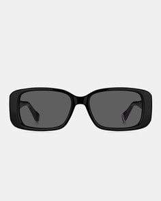 Черные женские солнцезащитные очки прямоугольной формы из ацетата Tommy Hilfiger, черный