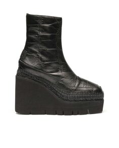 Женские черные кожаные ботинки Vidorreta, черный