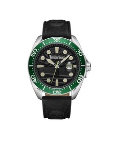 Мужские часы Carrigan TDWGB2230603 из кожи с черным ремешком Timberland, черный