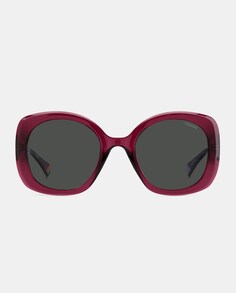 Большие фиолетовые женские солнцезащитные очки с поляризационными линзами Polaroid, фиолетовый