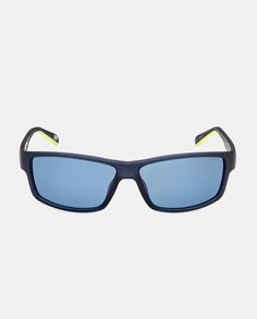 Прямоугольные солнцезащитные очки темно-синего цвета Skechers, темно-синий
