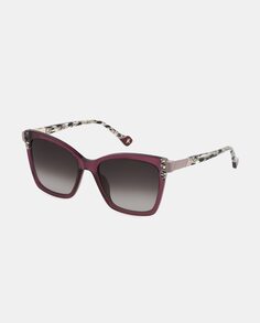 Женские солнцезащитные очки «кошачий глаз» из ацетата темно-бордового цвета Yalea, гранатовый