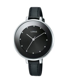 Женские часы Woman RG225MX9 из кожи и черного ремешка Lorus, черный