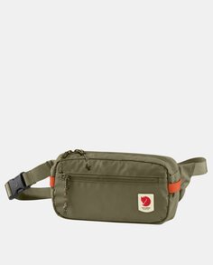 Зеленая поясная сумка High Coast Hip Pack на молнии Fjällräven, зеленый Fjallraven