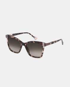Женские солнцезащитные очки «кошачий глаз» из ацетата коричневого цвета Yalea, коричневый