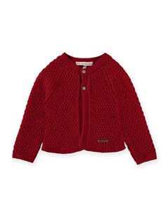 Красная куртка для девочки с эффектом кисточек Pan con Chocolate, красный