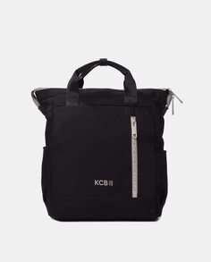 Средний черный нейлоновый рюкзак с отделением для ноутбука Kcb, черный