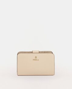 Розовый кожаный кошелек Furla, розовый