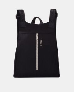 Большой черный нейлоновый рюкзак с защитой от краж на молнии Kcb, черный