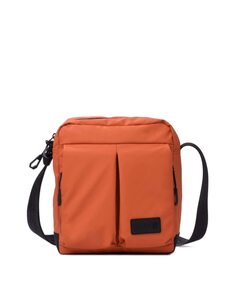 Мужская сумка через плечо среднего оранжевого цвета на молнии Kcb, оранжевый
