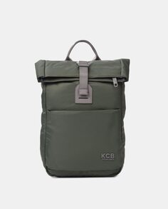 Большой нейлоновый рюкзак цвета хаки с передним карманом Kcb