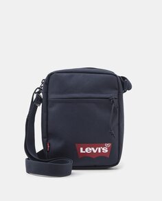 Темно-синяя сумка через плечо с застежкой-молнией и фирменной деталью Levi&apos;s, темно-синий Levis