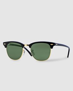 Clubmaster Классические черные солнцезащитные очки Ray-Ban, черный